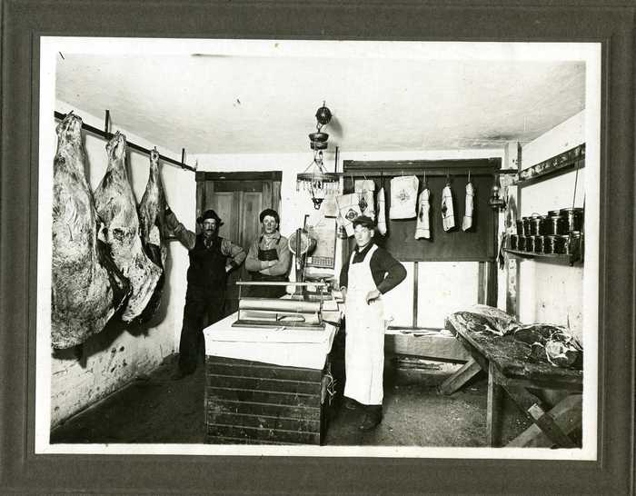 Interior View of Billie Maslen's Butcher Shop